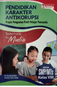 Image of Pendidikan Karakter Antikorupsi (kelas 8)